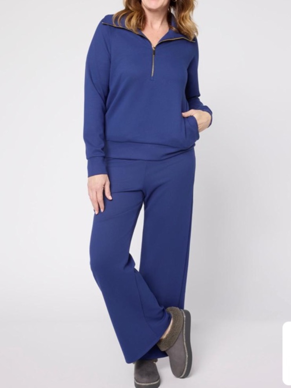 Joy Performance Luxe Buttersoft 2pc Half Zip Top & Matching Pant Set